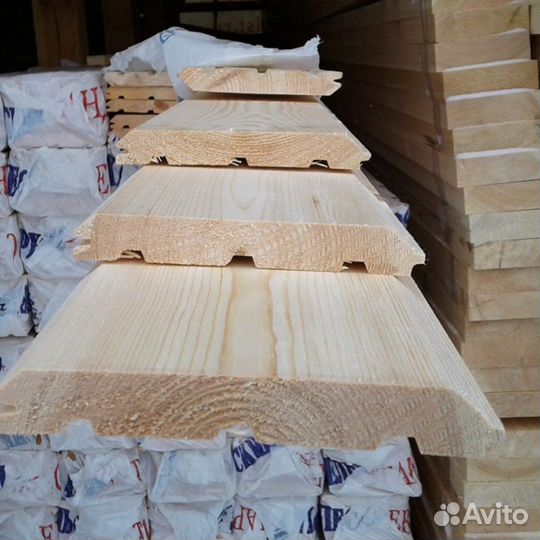 Имитация бруса сосна, 19х177 мм, Сорт ав