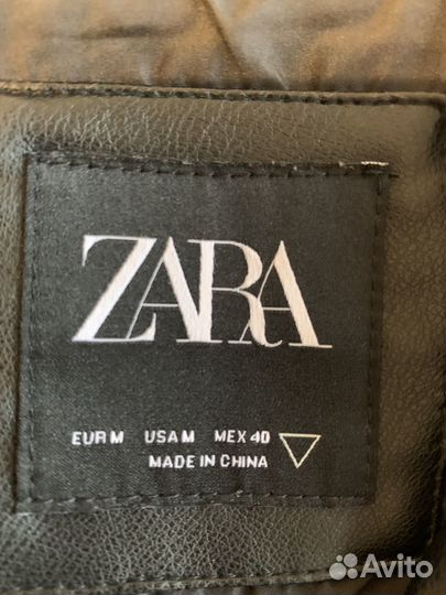 Куртка кожзам мужская Zara