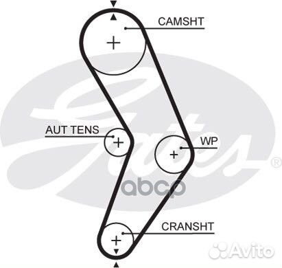 Ремень грм;renault logan 02/06 5662XS Gates