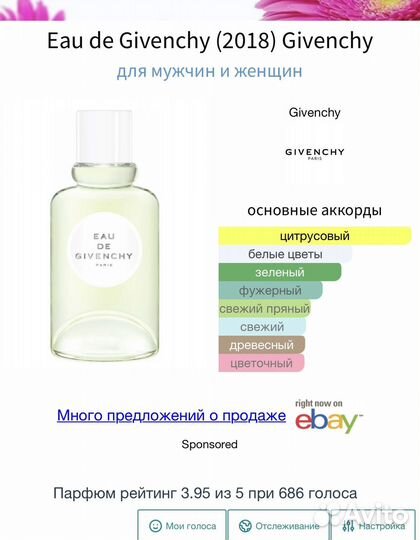 Givenchy Eau de Givenchy 2018 100 мл