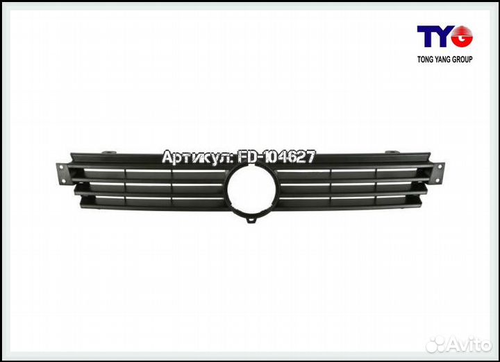 Решетка радиатора черная Volkswagen Polo