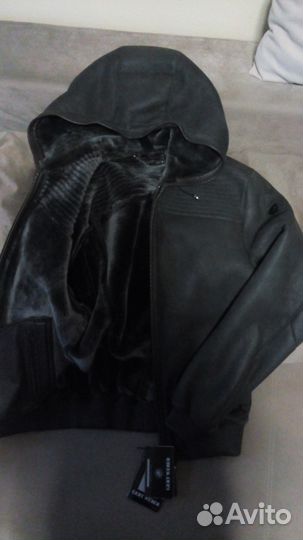 Дублёнка мужская с капюшоном /gert weber/ мод1000