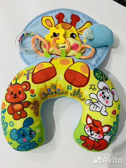 Развивающий детский коврик (подушечка) под грудь