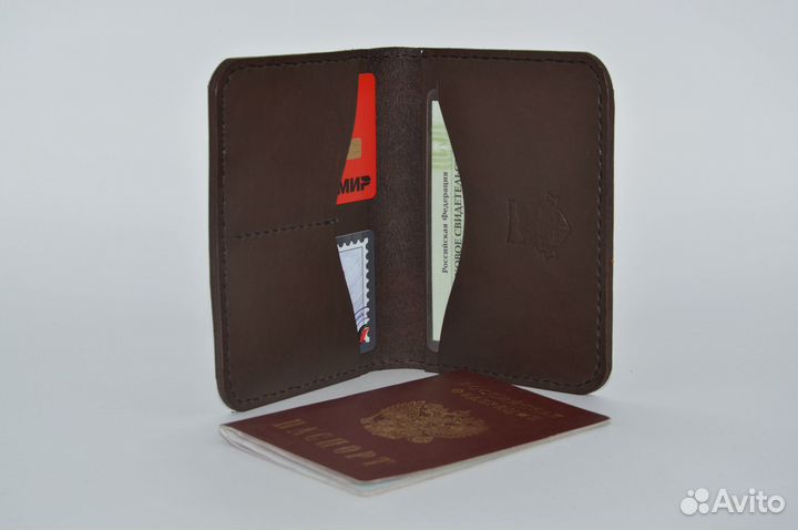 Обложка на паспорт из натуральной кожи