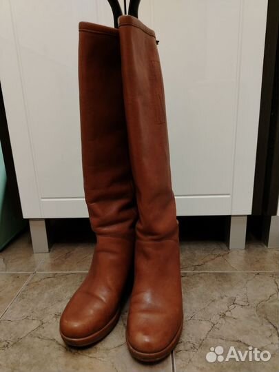 Осенние женские сапоги 38 натуральная кожа