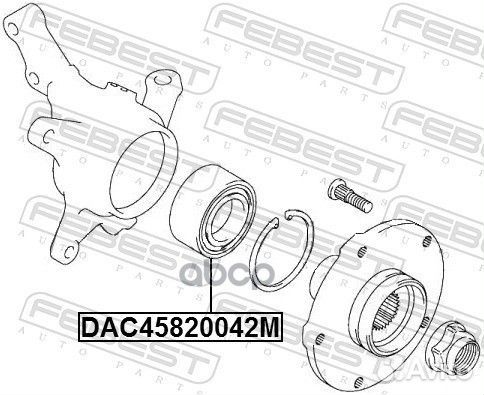 DAC45820042M подшипник ступицы переднейFord C