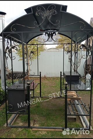 Мангал с крышей