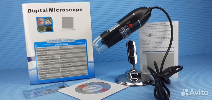 Электронный микроскоп Орбита 500крат USB