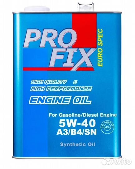 Масло моторное Profix engine oil 5W-40, 4 л