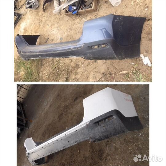 Бампер задний для Toyota Highlander II 2007-2013