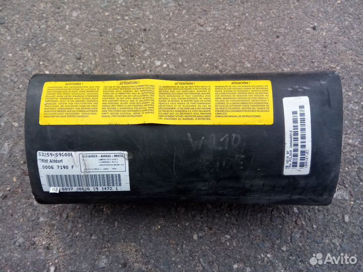 Подушка безопасности пассажирская для Мерседес W21