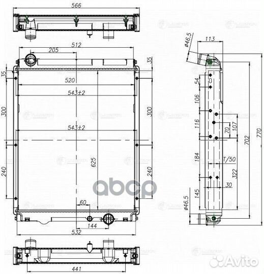 Радиатор охл. для а/м Mitsubishi Fuso Canter (11)