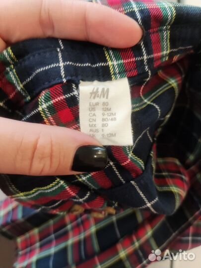 Рубашка на мальчика h&m 80