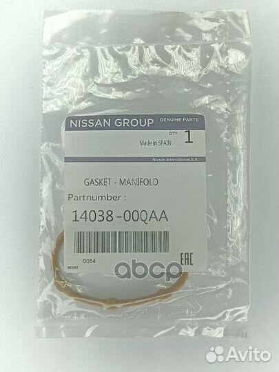 Прокладка коллектора 1403800QAA nissan