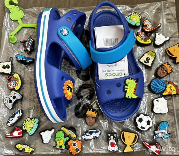 C9 Новые сандалии Crocs синие