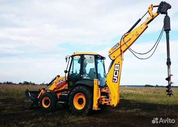 Услуги экскаватора погрузчика jcb ямобур