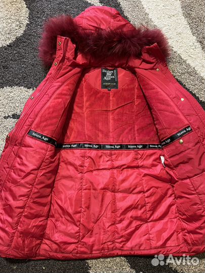 Пальто зимнее на девочку 134-140