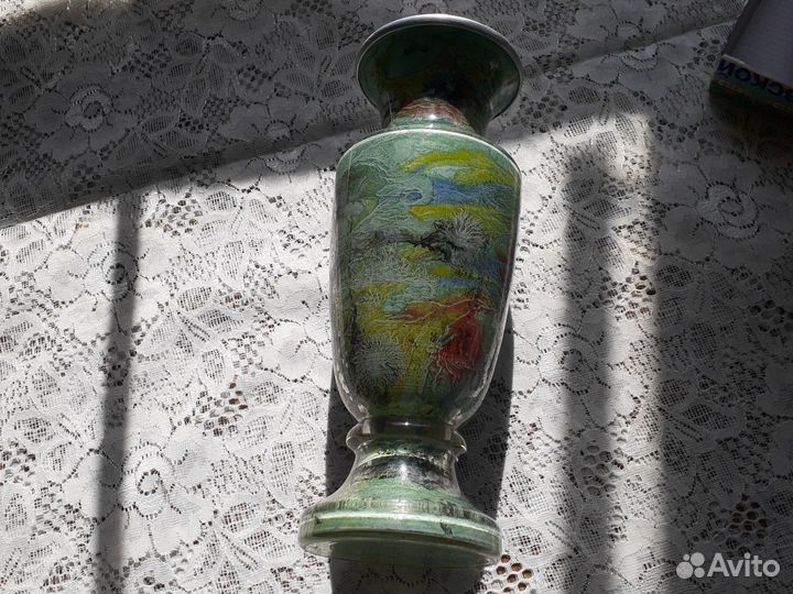 Ваза стекло и алюминий времен СССР