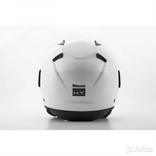 Moto Jet Мотошлем in Blauer BET HT Monochrome White Fiber