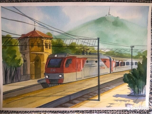 Художественные работы пленэр акварель гуашь