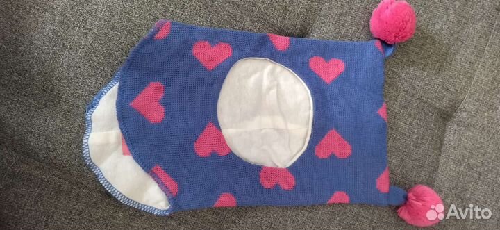 Шапка шлем для девочки