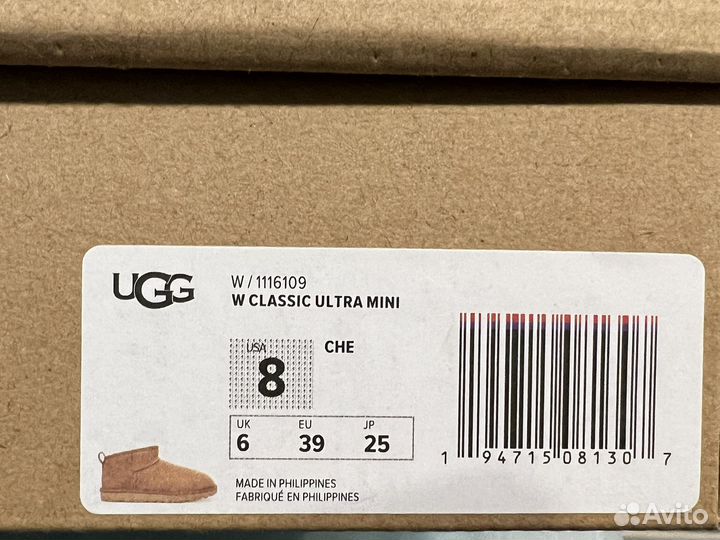 UGG Classic ultra mini оригинал EUR 39