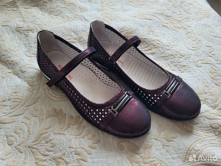 Туфли праздничные для девочек 36-37р