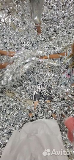 Бумажное шоу серебро