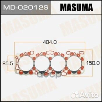 Прокладка гбц nissan CD20 MD02012S Masuma