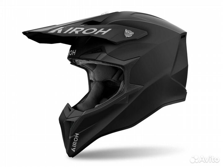 Мотошлем airoh wraaap color black gloss