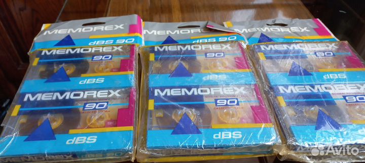 Аудиокассеты Memorex dBS 90 1988г