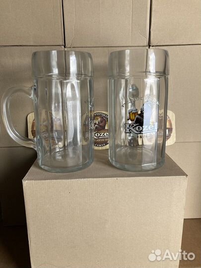 Velkopopovicky Kozel пивные кружки 1 литр