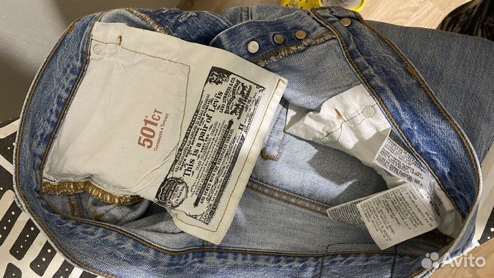 Женские джинсы levis 501CT