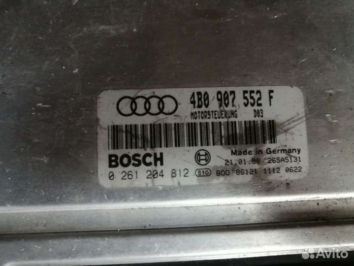 Блок управления двигателем 4B0907552F Audi A4 B5 2