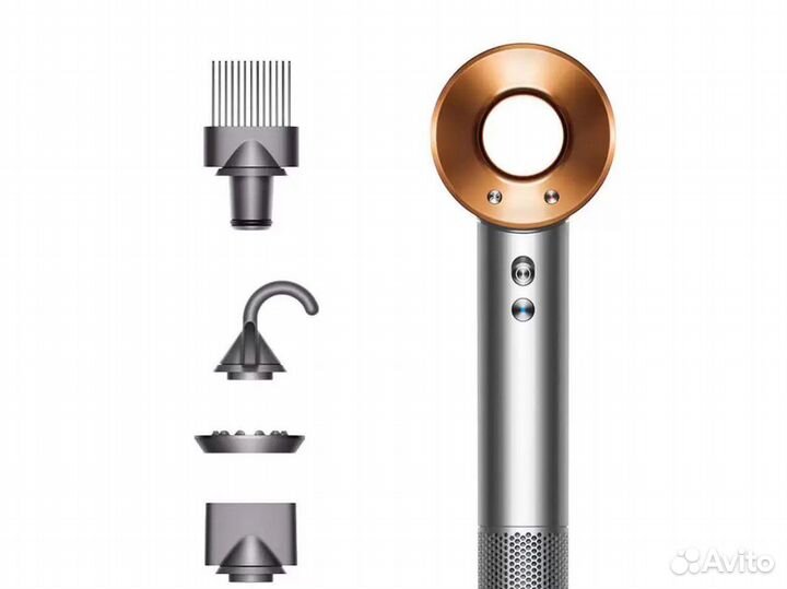 Фен Dyson Supersonic HD07 никель/медь (новый)