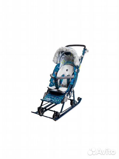 Санки-коляска Ника детям 7-8SK, спортивный