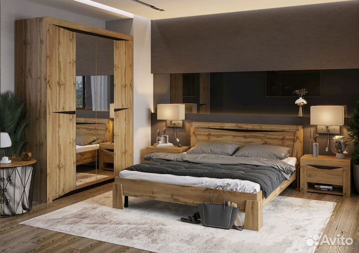 Спальня Паола Тумба прикроватная тп 701 (Дуб крафт