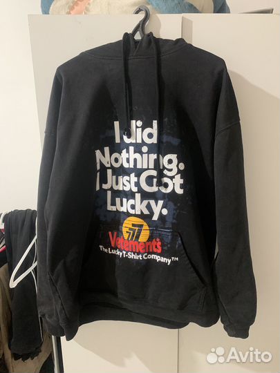Vetements i got lucky худи