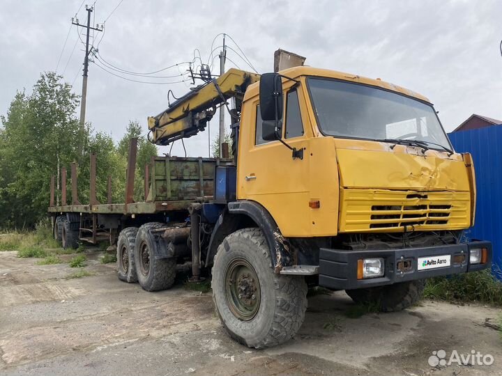 Шасси КАМАЗ 43114 с КМУ Loglift, 1990