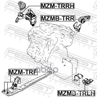 Подушка Двигателя Передняя Mazda Tribute Cz 200