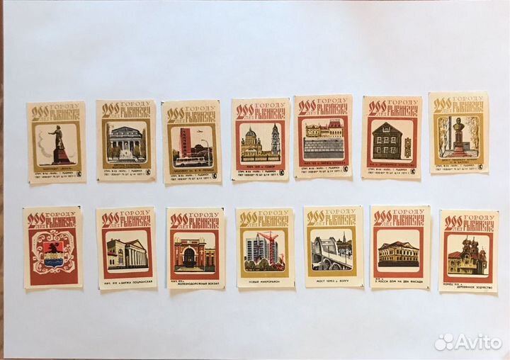 Набор спичечных этикеток:грибы сьедобные