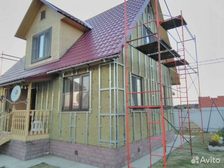 Обшивка домов сайдингом и панелями.Утепление