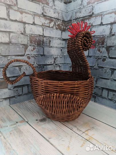 Курочка плетёная пасхальная