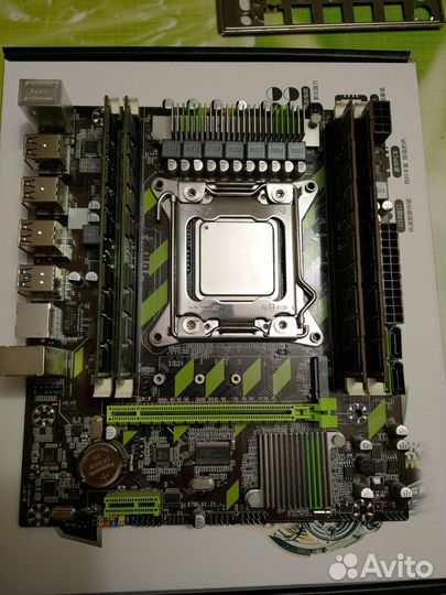 Материнская плата X79 / E5-2640 / E5-1650 / 16 GB