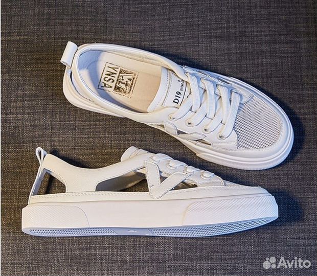 Кроссовки/сандали женские мягкая кожа-новинка2023г