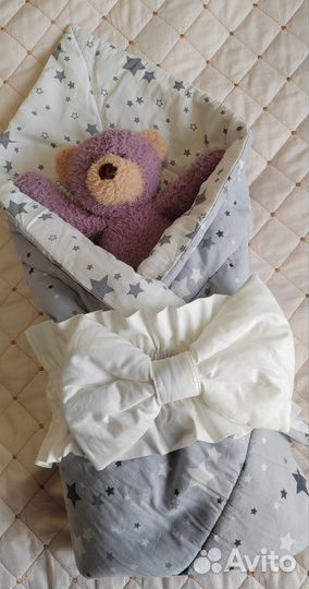 Конверт для выписки+одеяло 2в1