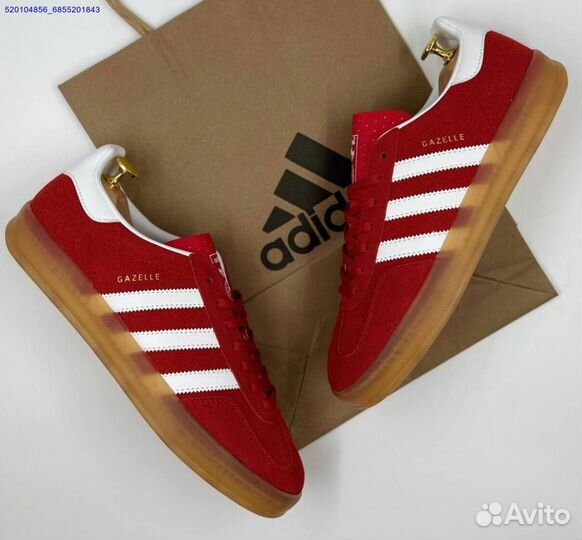 Кроссовки Adidas Gazelle Red (Арт.59799)