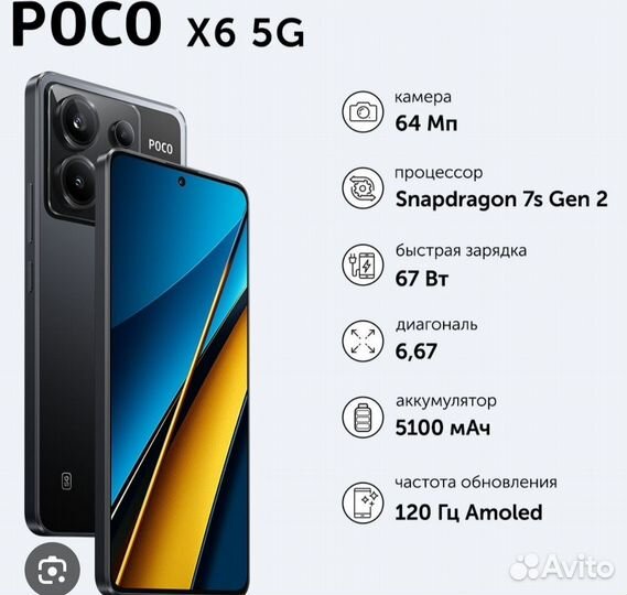 Xiaomi Poco X6, 12/256 ГБ