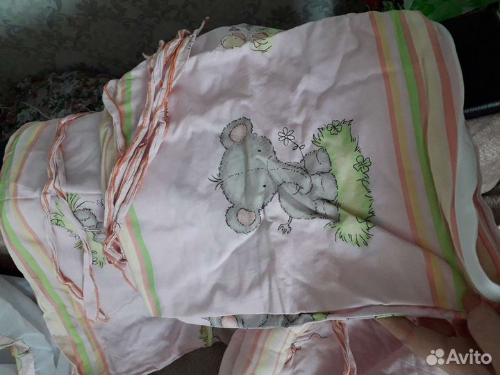 Бортики и балдахин в кроватку