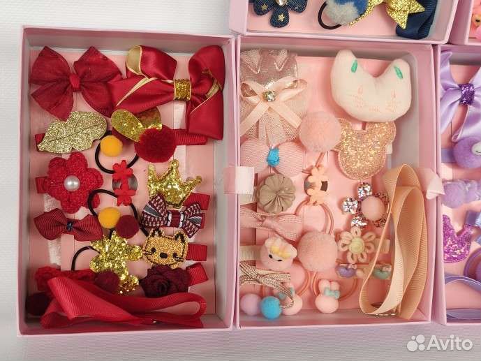 Набор заколок и резинок